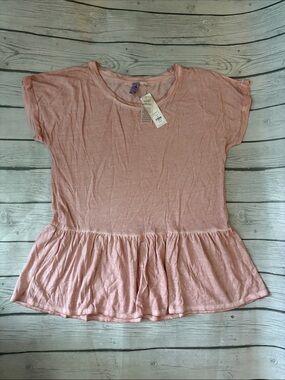 Alya Dusty Rose Peplum Tee